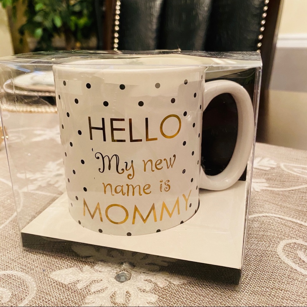 New Mom Polka Dot Coffee Tea Mug